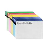 Portafoglio a catena, Portafogli con cerniera in rete trasparente for documenti A4/A5 in confezioni da 5,10,20(A4 10PCs)