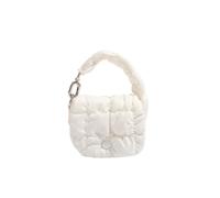 Portafoglio a pieghe nuvola,Borsa di immagazzinaggio del cambiamento,Mini borsa trapuntata,Sacchetto di carta portatile,Borsa elegante per cambio borsa, bianco, alla moda