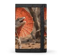 Portafoglio a tre ante con 8 scomparti per carte e fermasoldi - Portafoglio sottile e compatto Frilled Lizard per uomo e donna