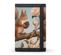 Portafoglio a tre ante con 8 scomparti per carte e fermasoldi - Squirrel Holding Hazelnut Slim Compact Wallet per uomo e donna