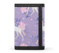 Portafoglio a tre ante con icone di ciambelle colorate, dolci da forno, senza cuciture su bianco, elegante borsa con portachiavi, porta carte di credito, per scontrini, ricevute, donne e uomini, 5 x 3