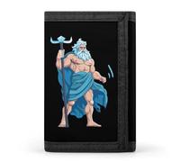 Portafoglio a tre ante con mitologia greca Zeus, con scomparti per carte di credito, per uomini e donne, Stile:, Taglia unica