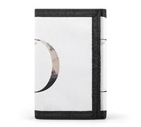 Portafoglio a tre ante con monogramma floreale in oro rosa e lettera D, elegante borsetta con portachiavi, porta carte di credito per scontrini, ricevute, donne e uomini, 5 x 3,3 x 0,2 pollici