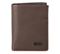 Portafoglio a tre ante da uomo Levi's, elegante e sottile, con finestra per documento d'identit e porta carte di credito, marrone Xcap, taglia u