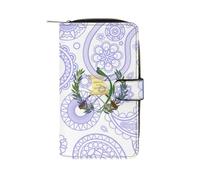 Portafoglio alla moda con bandiera del Guatemala con motivo cachemire, porta carte di credito, portamonete sottile, borsa per telefono portatile, per donne e uomini, 20 x 11,5 x 3,8 cm