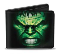 Portafoglio Bi-fold Con Primo Piano Del Volto Di HULK Degli Avengers Marvel
