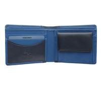 Portafoglio Bi-Fold da Uomo in Pelle a Due Toni JULIUS Collezione Lucca Visconti Blocco RFID LC37 Azzurro