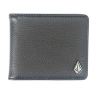 Portafoglio bi-fold Volcom in pelle Single Stone nero