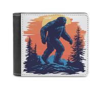 Portafoglio bifold in morbida pelle PU con bandiera degli Stati Uniti Gorilla Mountain, portamonete, porta carte di credito, porta carte resistente, sottile, per uomo e donna, per conservare i soldi