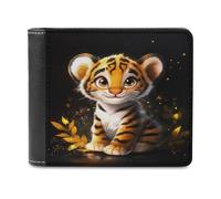 Portafoglio bifold in morbida pelle PU con motivo a cavallo dei cartoni animati, portamonete, porta carte di credito, porta carte resistente, sottile, per uomo e donna, per conservare i soldi