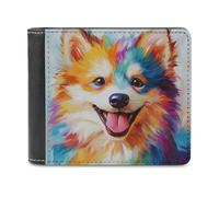 Portafoglio bifold in morbida pelle PU con motivo Jack Russel Terrier, portamonete, porta carte di credito, resistente porta carte sottile per uomo e donna, per conservare i soldi