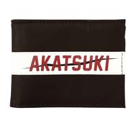 Portafoglio Bifold In Nylon Con Applicazione Akatsuki Di Naruto Shippuden