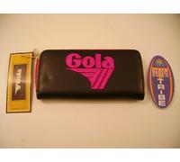 PORTAFOGLIO BIG DAVIS GLITTER CUB628 BLACK BERRY NERO VIOLA IDEA REGALO