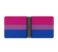Portafoglio bisessuale con bandiera LGBT divertente portafoglio portamonete porta carte di credito borsa per uomini donne, Stile:, Taglia unica, Per tutte le stagioni