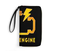 Portafoglio Borsa Check Engine Light Mechanic Auto Repair 12 Portafoglio In Pelle Vintage Portamonete Da Donna Multiuso Pochette Per Madre, Insegnante, Bambini