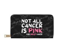 Portafoglio Borsa Not All Cancer Is Pink Breast Cancer Pu Portamonete Con Cerniera Portamonete Da Donna Vintage Porta Monete Per Adolescente, Migliore Amico, Insegnante