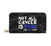 Portafoglio Borsa Not All Cancer Is Pink Colon Cancer Pu Portamonete Carino Coin Purse Elegante Portafoglio In Pelle Per Donna, Ragazze, Adolescente