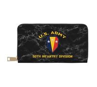 Portafoglio Borsa Us Army 49Th 50Th Infantry Division Pu Portamonete Stampato Pochette Adatta Piccolo Portafoglio Per Ragazze, Madre, Bambini
