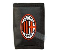 PORTAFOGLIO CALCIO MILAN CORDURA E ECOPELLE CHIUSURA STRAPPO PRODOTTO UFFICIALE