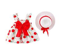 Portafoglio catena ragazza senza maniche principessa abito cavezza schiena fiocco swing abito libro di Natale 24 capitoli, Colore: rosso, 90 cm