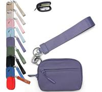 Portafoglio Commonlyto, Portafoglio di seconda generazione, Porta carte con cerniera, finestra for documento d'identità/laccio da polso, for i viaggi quotidiani delle donne(Purple)