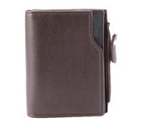 Portafoglio Compatto Con Cerniera - Custodia Verticale Stile Corto, Portamonete Da Uomo, Porta Carte Multiplo Con Bottone A Pressione, Portafoglio Organizer Portatile Con Custodia Per Carte Du