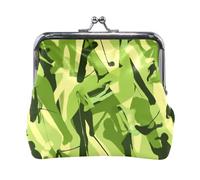 Portafoglio compatto in pelle Dynamic Flow per donna con chiusura a scatto, piccolo astuccio vintage per carte, elegante borsa portamonete da viaggio, graziosa pochette alla moda