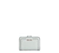 PORTAFOGLIO CON APPLICAZIONE DI MINI RIVETTI BICOLORE, LOGO IN METALLO