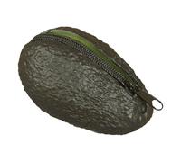 Portafoglio Con Avocado - 11x6,5x6,5 Cm Portamonete Da Frutta, Custodia Con Cerniera Novità Portasoldi Da Donna, Accessorio In Peluche | Divertente Portamonete In Contanti Per Il Trasporto Quotidiano