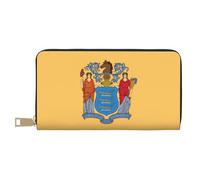 Portafoglio con bandiera del New Jersey, portamonete a mano, alla moda e versatile, può contenere telefoni cellulari, monete, chiavi