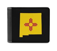 Portafoglio con bandiera del New Mexico Novità Portafoglio sottile tasca frontale Bifold portafoglio con porta carte di credito per donne uomini, Stile:, Taglia unica, Per tutte le stagioni