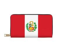 Portafoglio con bandiera del Perù, portamonete a mano, alla moda e versatile, può contenere telefoni cellulari, monete, chiavi