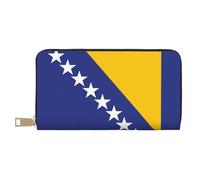 Portafoglio con bandiera della Bosnia ed Erzegovina, portamonete a mano, alla moda e versatile, può contenere telefoni cellulari, monete, chiavi