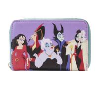 Portafoglio con cerniera a blocchi di colore Loungefly Disney Villains, con lice