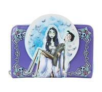 Portafoglio con cerniera Loungefly Corpse Bride Moon con licenza ufficiale, in f