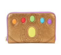 Portafoglio con cerniera metallica Loungefly Marvel Thanos Gauntlet con licenza