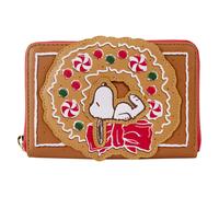 Portafoglio con cerniera profumato Peanuts Snoopy Gingerbread Wreath da collezio