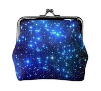 Portafoglio con ciondolo a forma di stella galassia e portamonete versatile, impermeabile, con chiusura a bacio, per chiavi e carte
