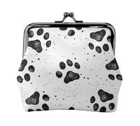 Portafoglio con ciondolo a forma di zampa di cane e portamonete versatile, impermeabile, con chiusura a bacio, per chiavi e carte