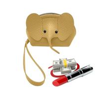 Portafoglio con elefante - Portamonete leggero e | Portafoglio porta carte di credito durevole, portafoglio portamonete per piccoli animali da donna con cerniera, portafogli portamonete in pel