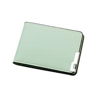 Portafoglio corto alla moda in tinta unita, con scomparti per carte di credito, patente di guida, pochette espandibile per documenti e portafogli (verde, taglia unica)