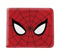 Portafoglio corto in pelle con scomparto per monete, custodia per carte, motivo Supereroe Spider-Man Marvel, regalo di Natale e vacanze per amici e famiglia, uomo, portafoglio mini, portafoglio di sti