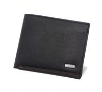 Portafoglio corto semplice con tasca portamonete, borsa casual da uomo stile classico, portafoglio in pelle, portafogli da uomo, portafoglio mini, portafoglio autunnale, portafoglio piccolo ColoratoPo