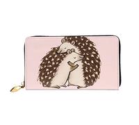 Portafoglio Cute Cartoon Hedgehog Hugs Clutch Piccolo Borsa Adatta Piccolo Portafoglio Multiuso Portamonete Per Donna, Uomo, Ragazze