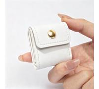 Portafoglio da donna a 4 scomparti, pieghevole, con chiusura a bottone, mini borsa da viaggio per pendolarismo, vacanze d'affari, bianco, Vintage