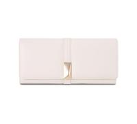 Portafoglio da donna, a tre ante con più scomparti for carte, cerniera integrata for sicurezza e praticità, accessori alla moda for migliorare il tuo stile di vita(White)