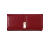 Portafoglio da donna, a tre ante con più scomparti for carte, cerniera integrata for sicurezza e praticità, accessori alla moda for migliorare il tuo stile di vita(Red)