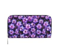 Portafoglio da donna con stampa a farfalla viola, portafoglio con tasca con cerniera, pochette alla moda come regalo