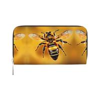 Portafoglio da donna con stampa ape, portafoglio con tasca con cerniera, pochette alla moda come regalo