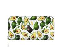 Portafoglio da donna con stampa di avocado, portafoglio con tasca con cerniera, pochette alla moda come regalo